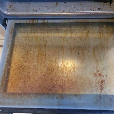 Oven Deep Clean before cleaning
