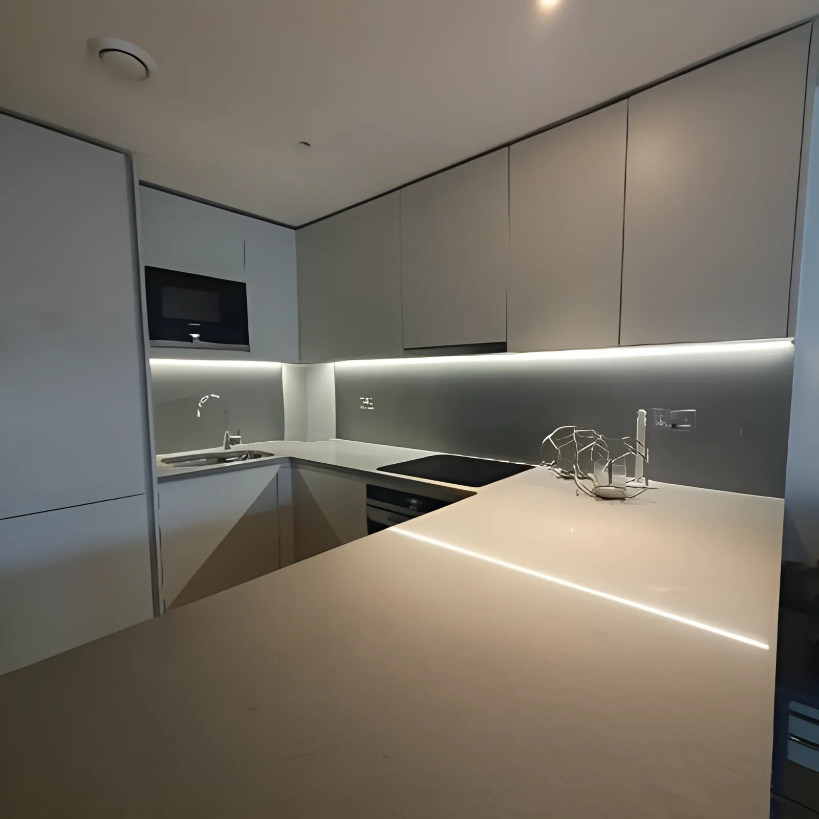 Bright, professionally cleaned kitchen interior