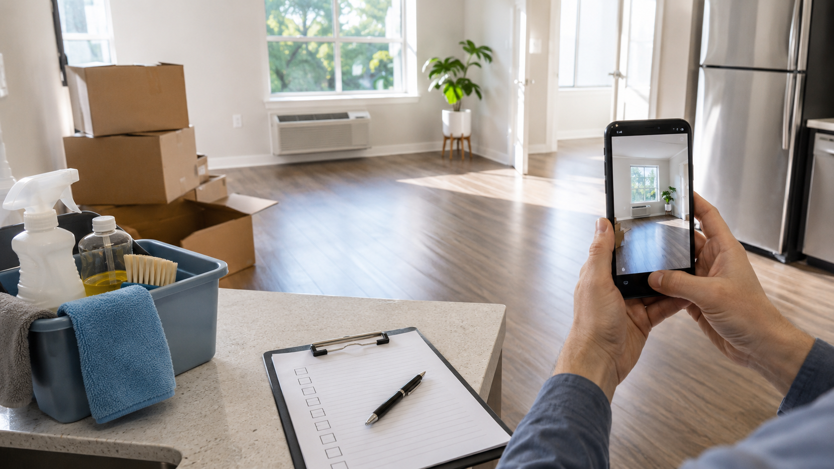 Tenant preparing a rental property to protect their deposit